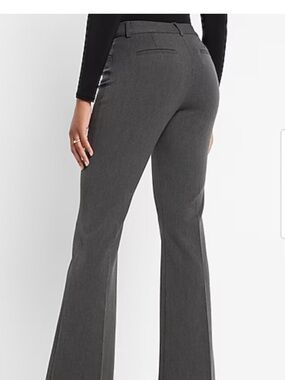 Express Gray Tailored Columnist Boot Mid Rise